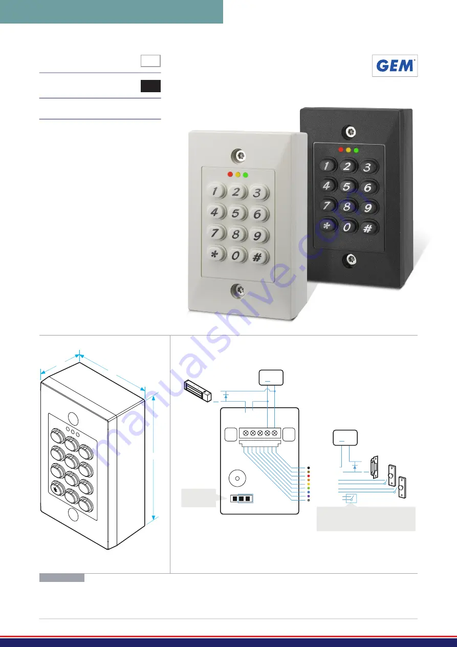 GEM DG-101WI Manual Download Page 1