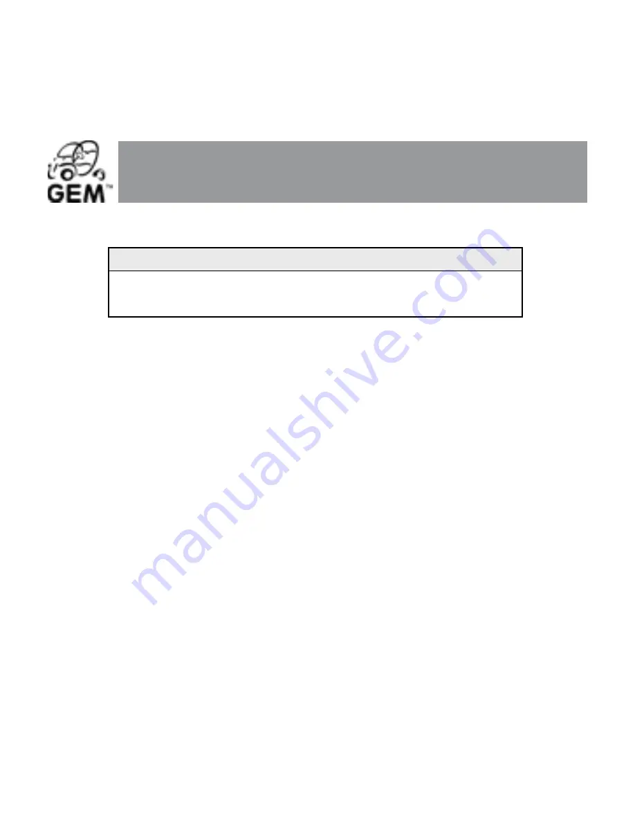 GEM e2 2005 Owner'S Manual Download Page 47