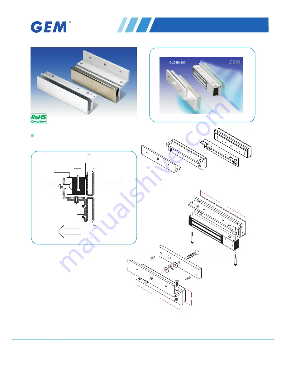 GEM GLZ-EM150 Specification Sheet Download Page 1