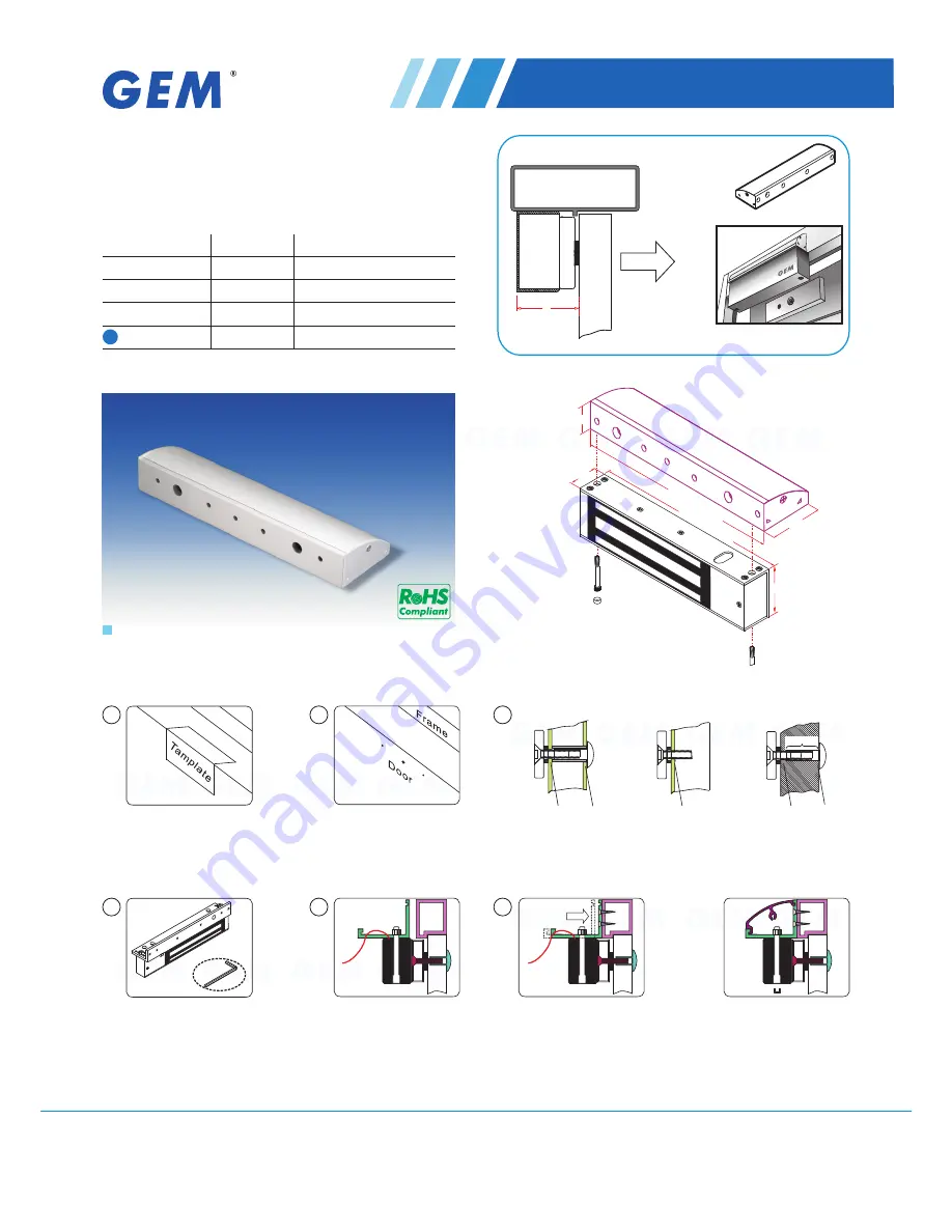 GEM L-10010N Specification Sheet Download Page 1