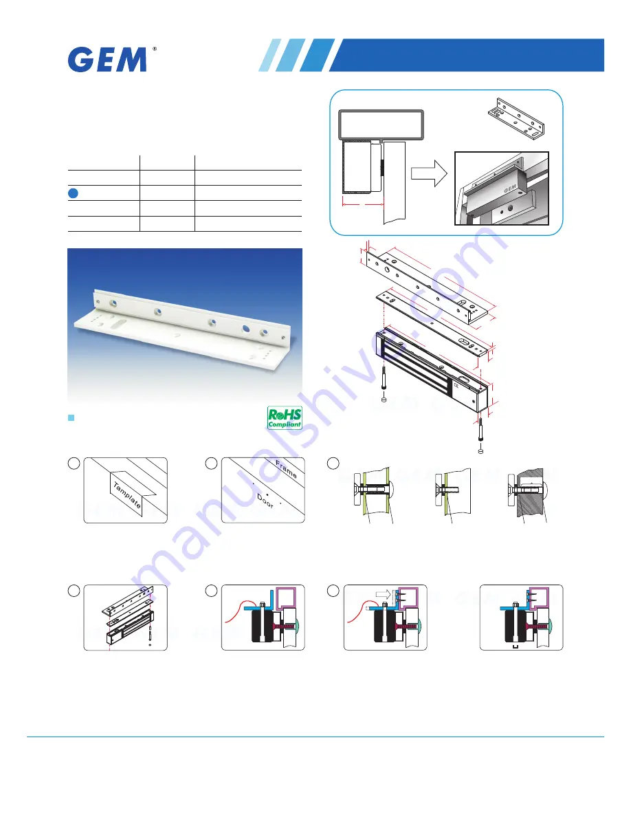 GEM L-NH300 Specification Sheet Download Page 1