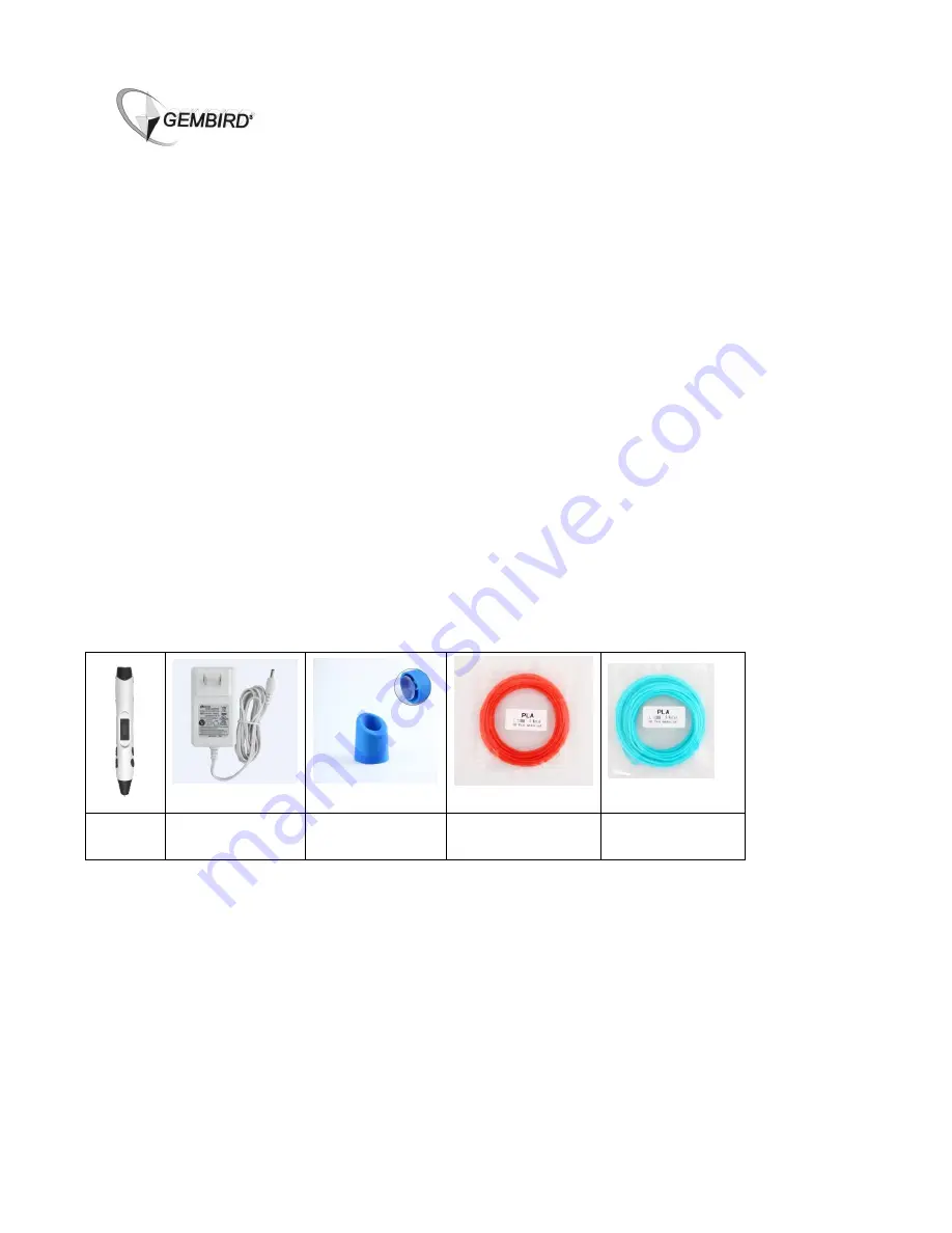 Gembird 3DP-PEND-02 Скачать руководство пользователя страница 5