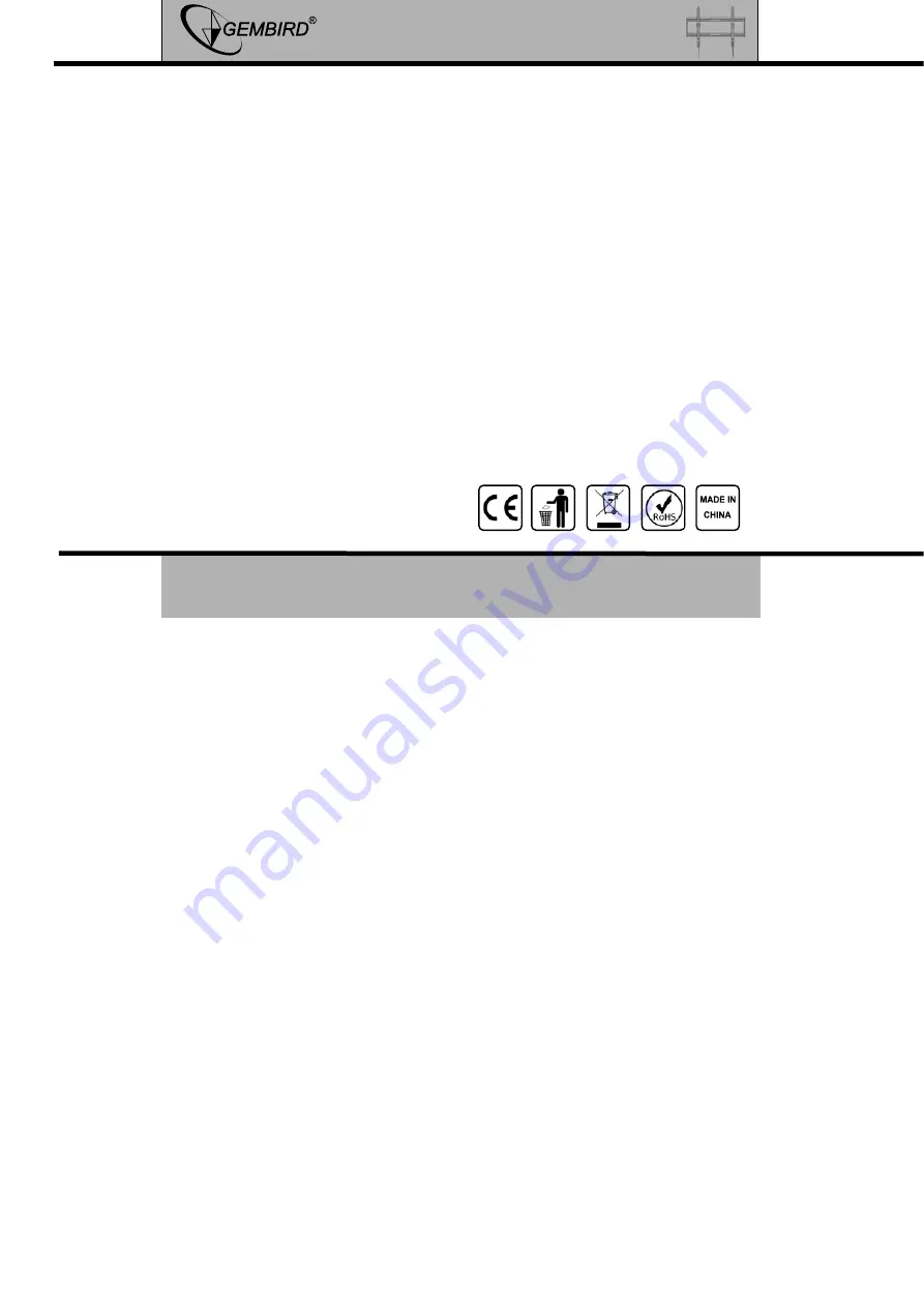 Gembird WM-70T-01 User Manual Download Page 2