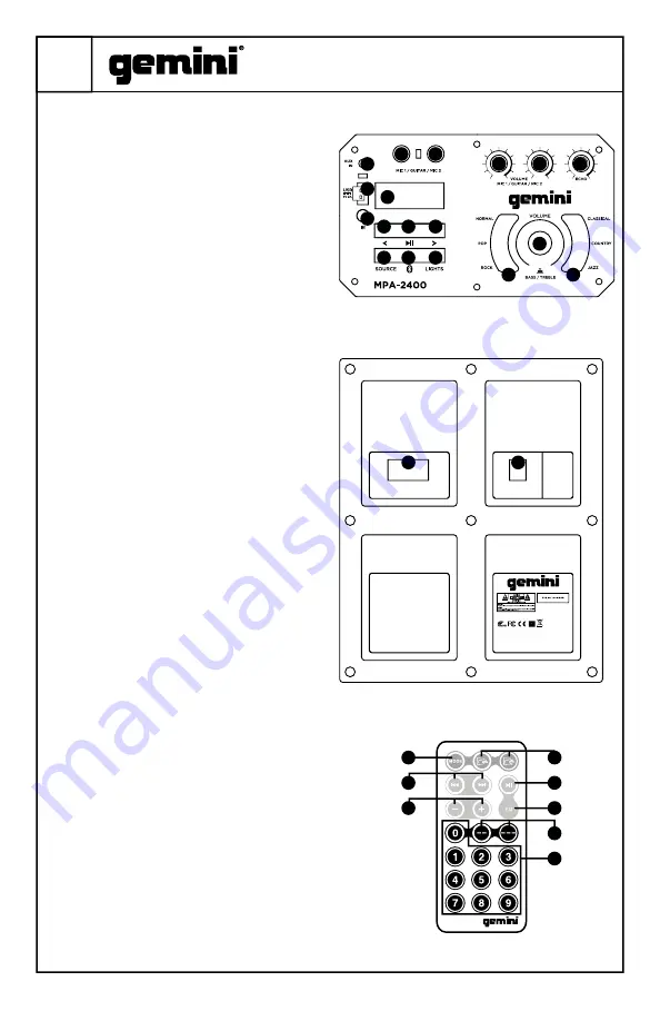 Gemini MPA-2400 Скачать руководство пользователя страница 20