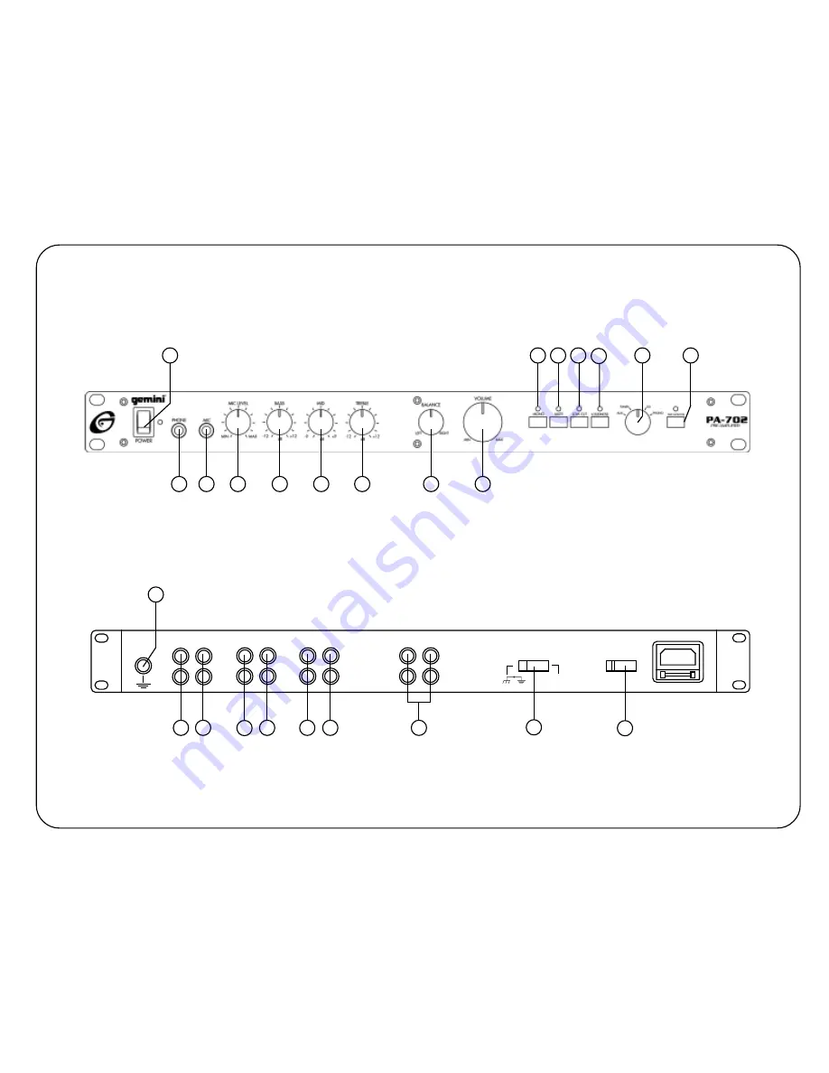 Gemini PA-702 Operation Manual Download Page 2