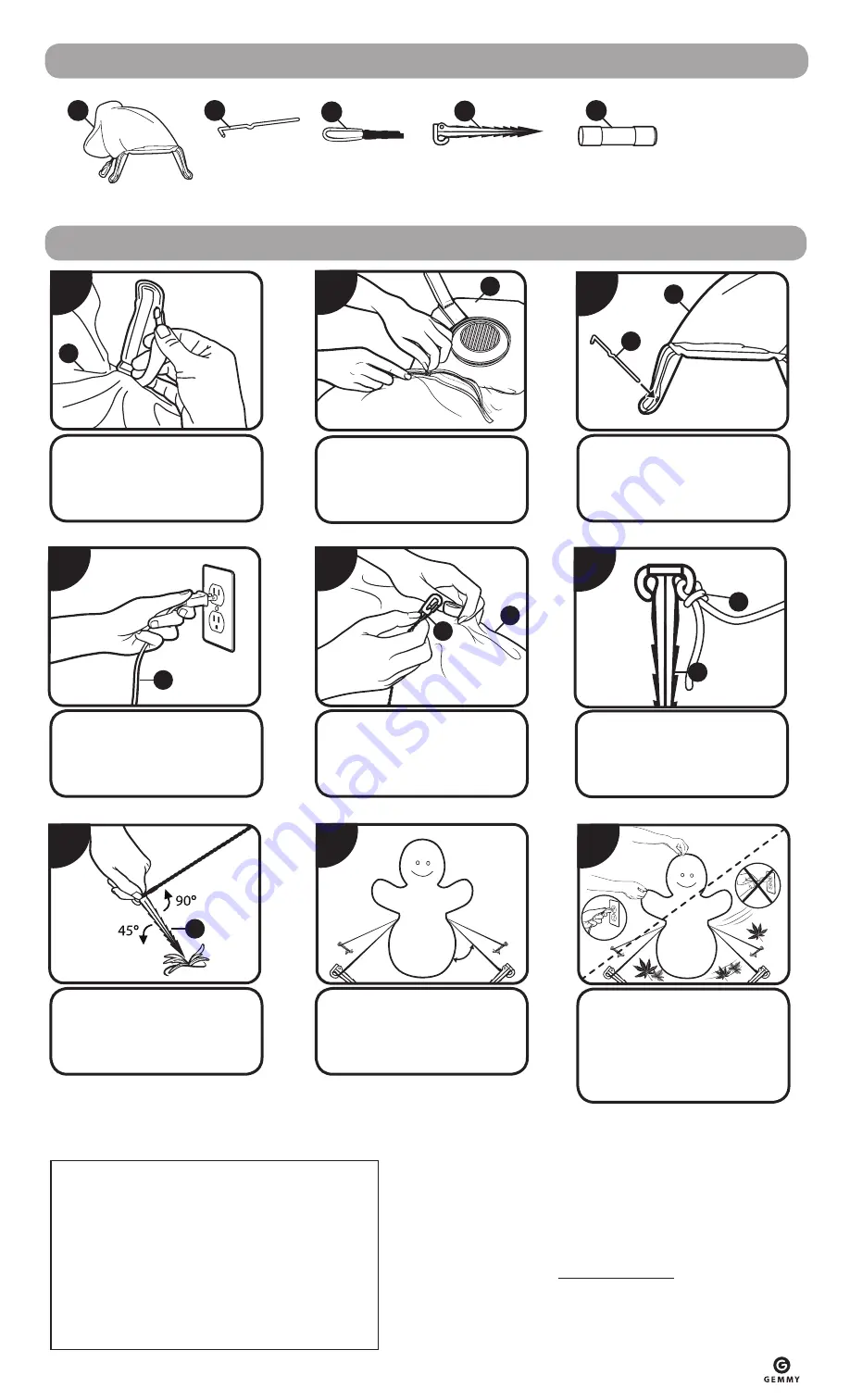 Gemmy Airblown Inflatable 224397 Instructions Download Page 3