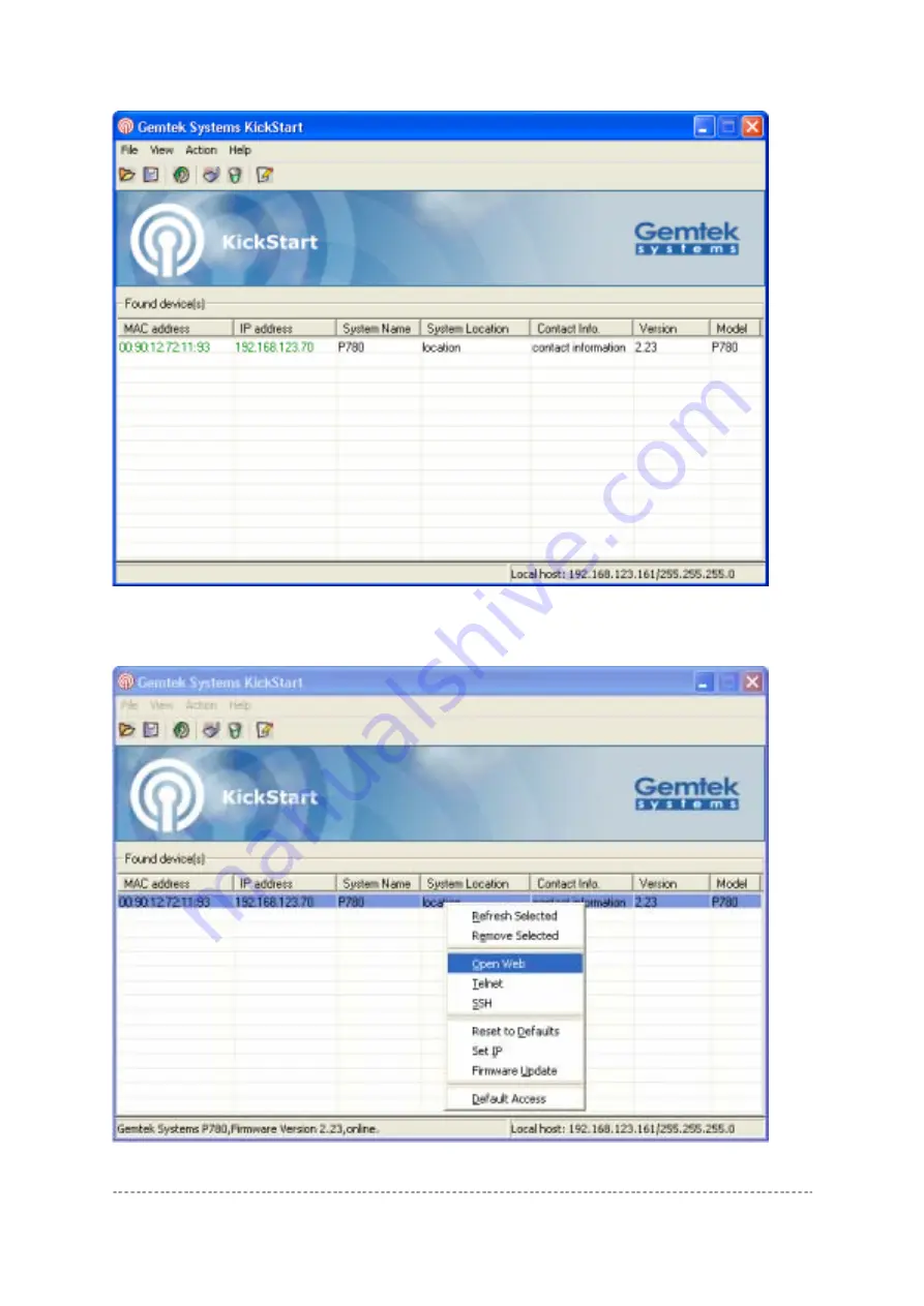 Gemtek Systems P-780 User Manual Download Page 18