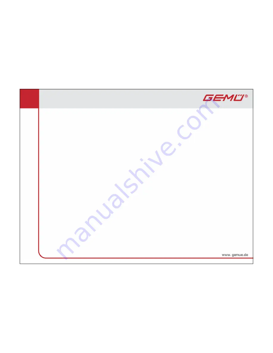 Gemu 653 Maintenance & Operating Manuallines Download Page 1