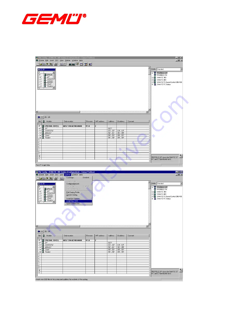 Gemu ACTRONIC Profibus DP Скачать руководство пользователя страница 27