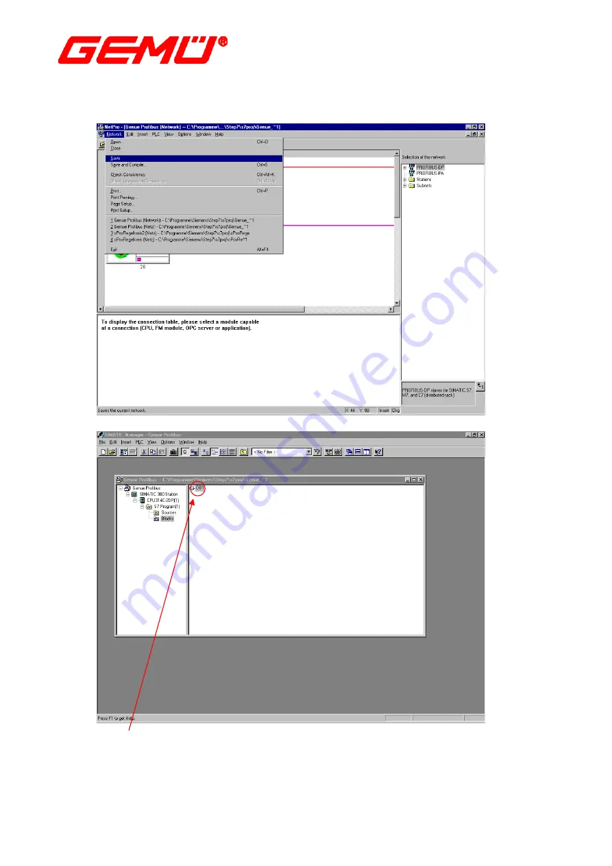 Gemu ACTRONIC Profibus DP Скачать руководство пользователя страница 36