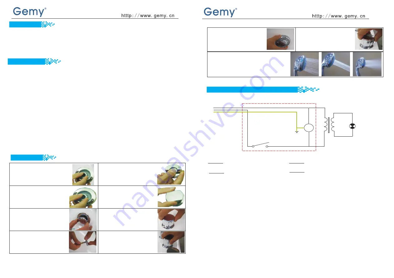 GEMY Massage Bathtub Series Скачать руководство пользователя страница 3