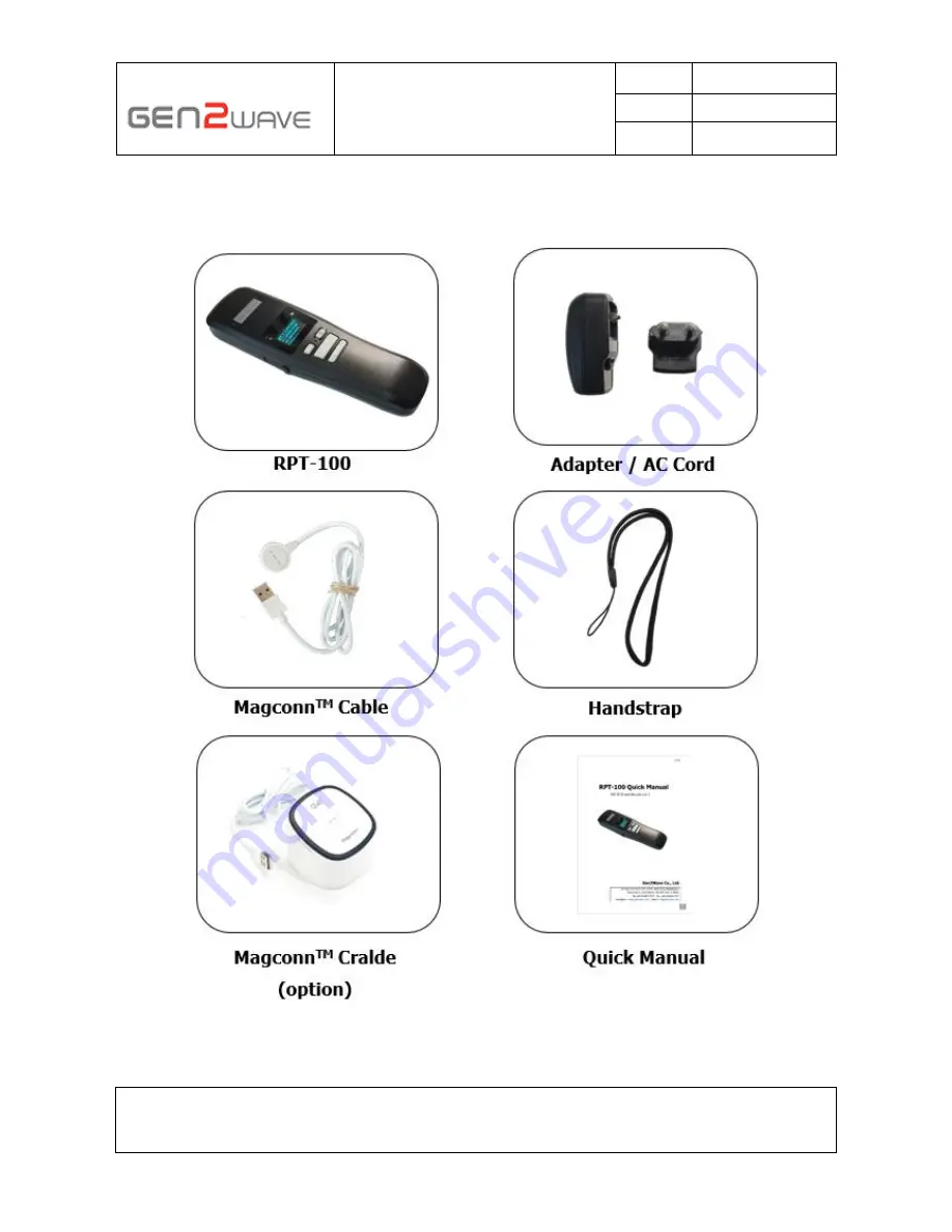 Gen2wave RPT-100 User Manual Download Page 9