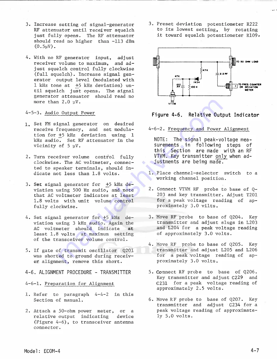 Genave ECOM-4 Maintenance Manual Download Page 17