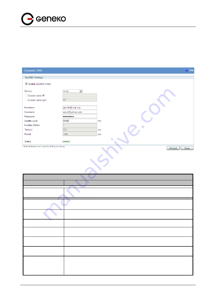 Geneko GWR User Manual Download Page 62