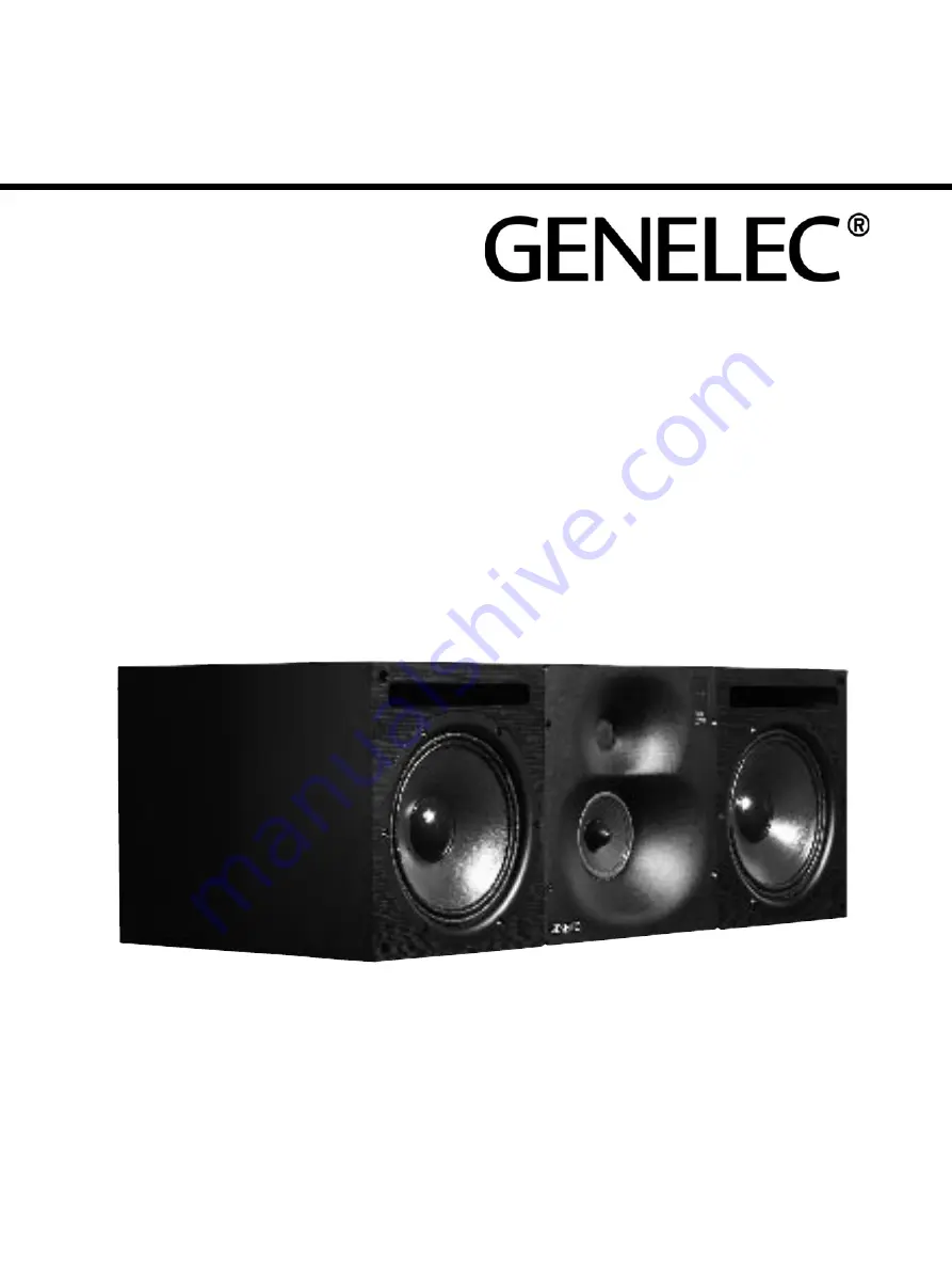 Genelec HT320AC Скачать руководство пользователя страница 1