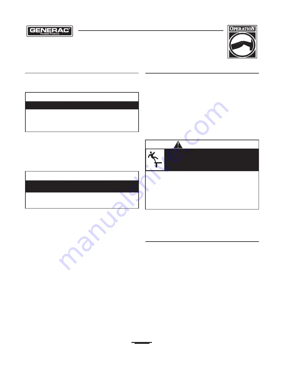 Generac Portable Products 1450-3 Owner'S Manual Download Page 10