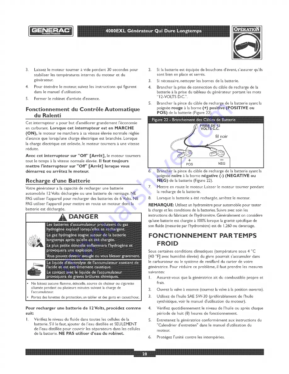 Generac Portable Products 1656-1 Owner'S Manual Download Page 28