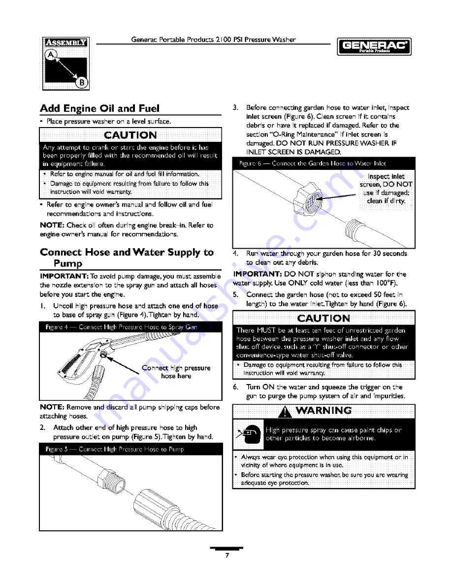 Generac Portable Products 1974-0 Owner'S Manual Download Page 7