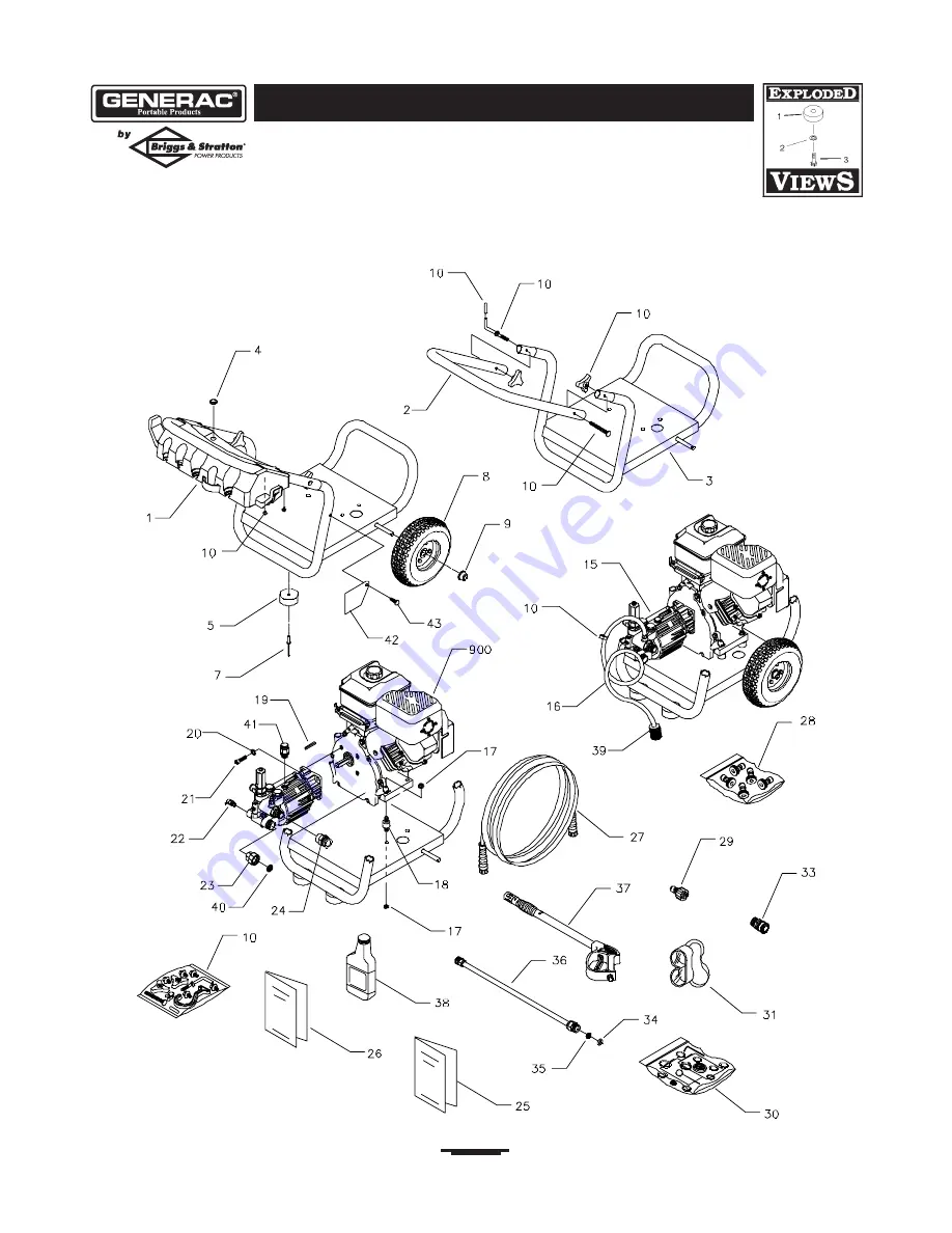 Generac Portable Products 2700PSI 1676-0 Скачать руководство пользователя страница 16