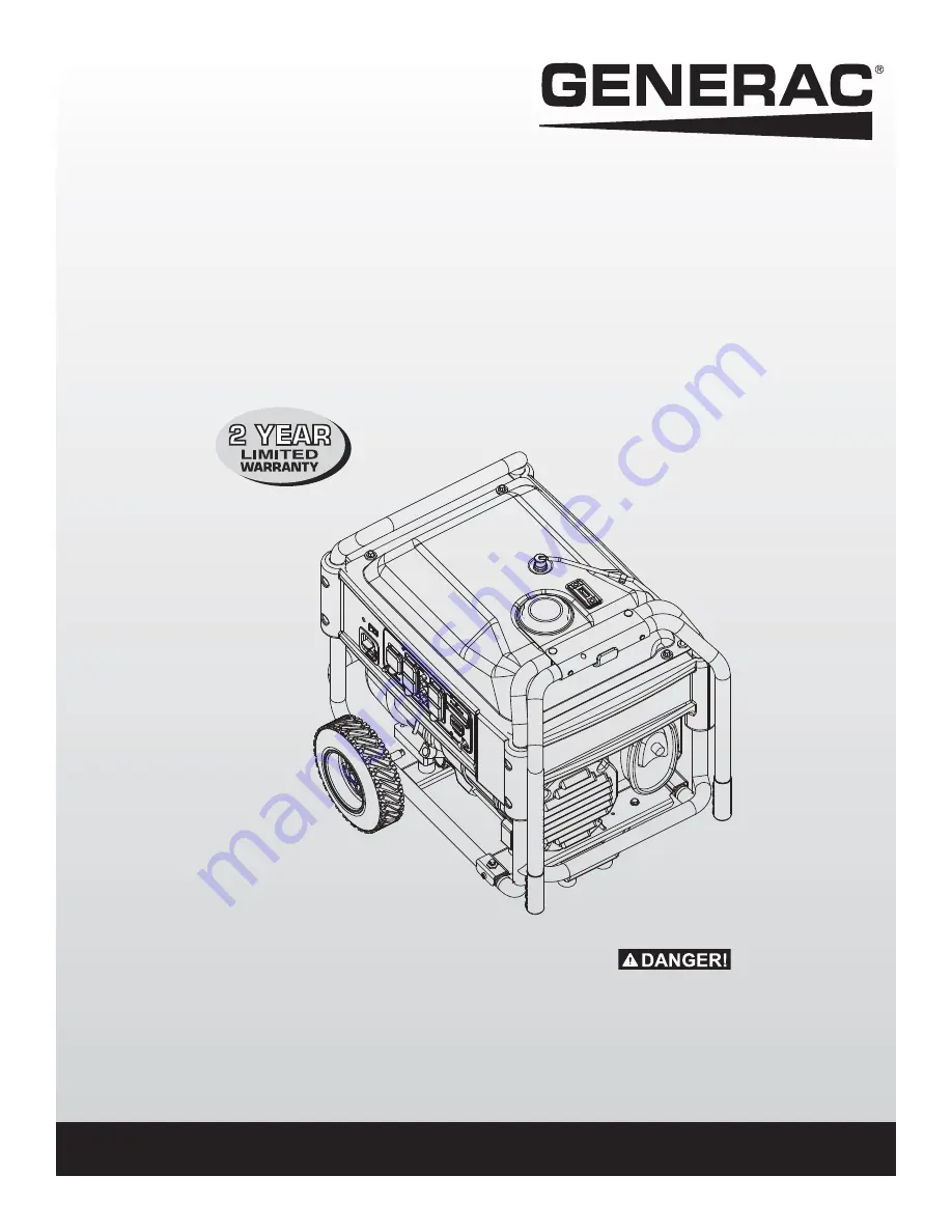 Generac Power Systems 005796-0 (XG6500) Скачать руководство пользователя страница 1