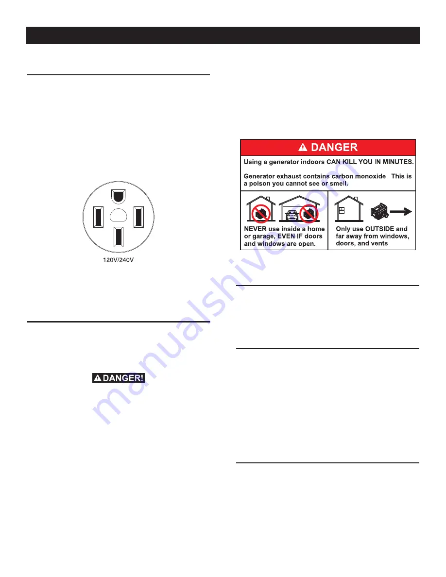 Generac Power Systems 005802-2 XG Professional Series Скачать руководство пользователя страница 9