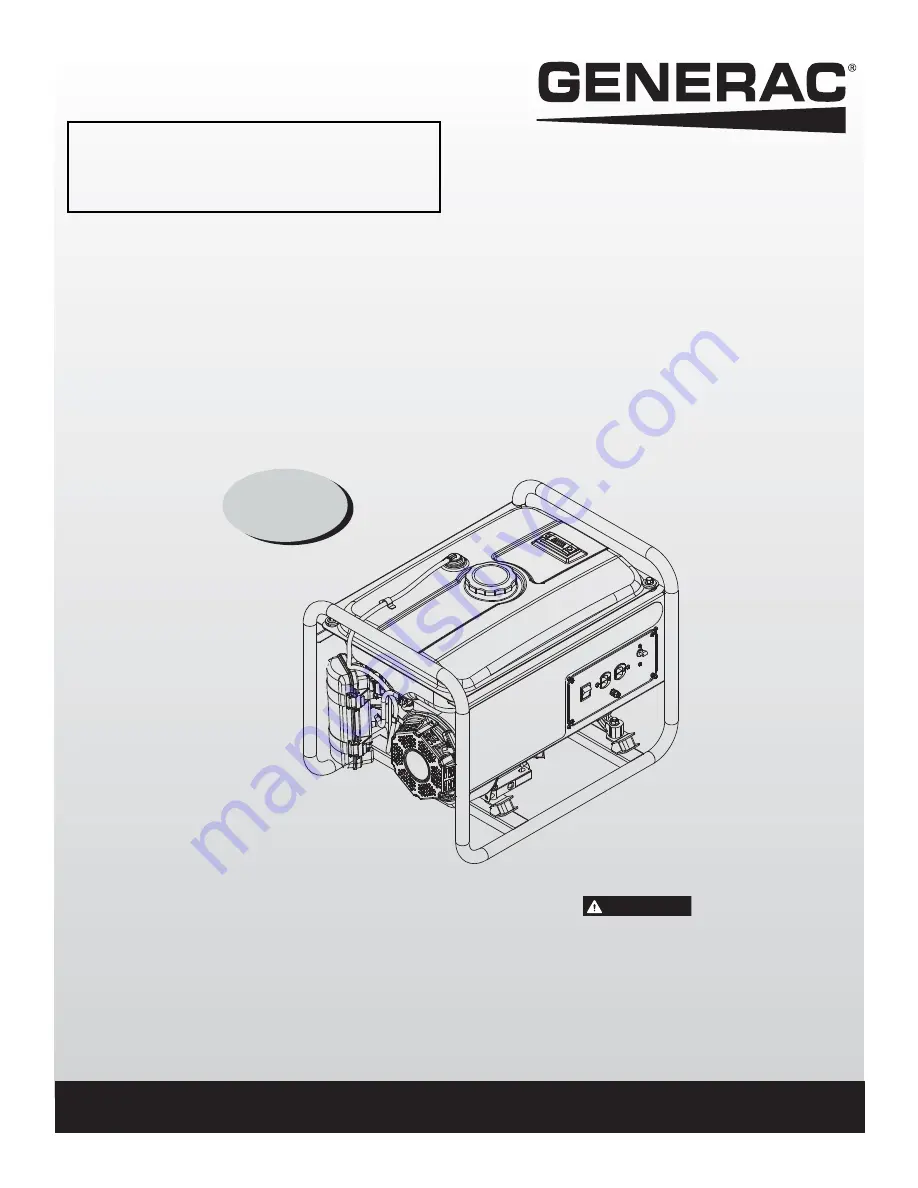 Generac Power Systems 005981-2 Owner'S Manual Download Page 21