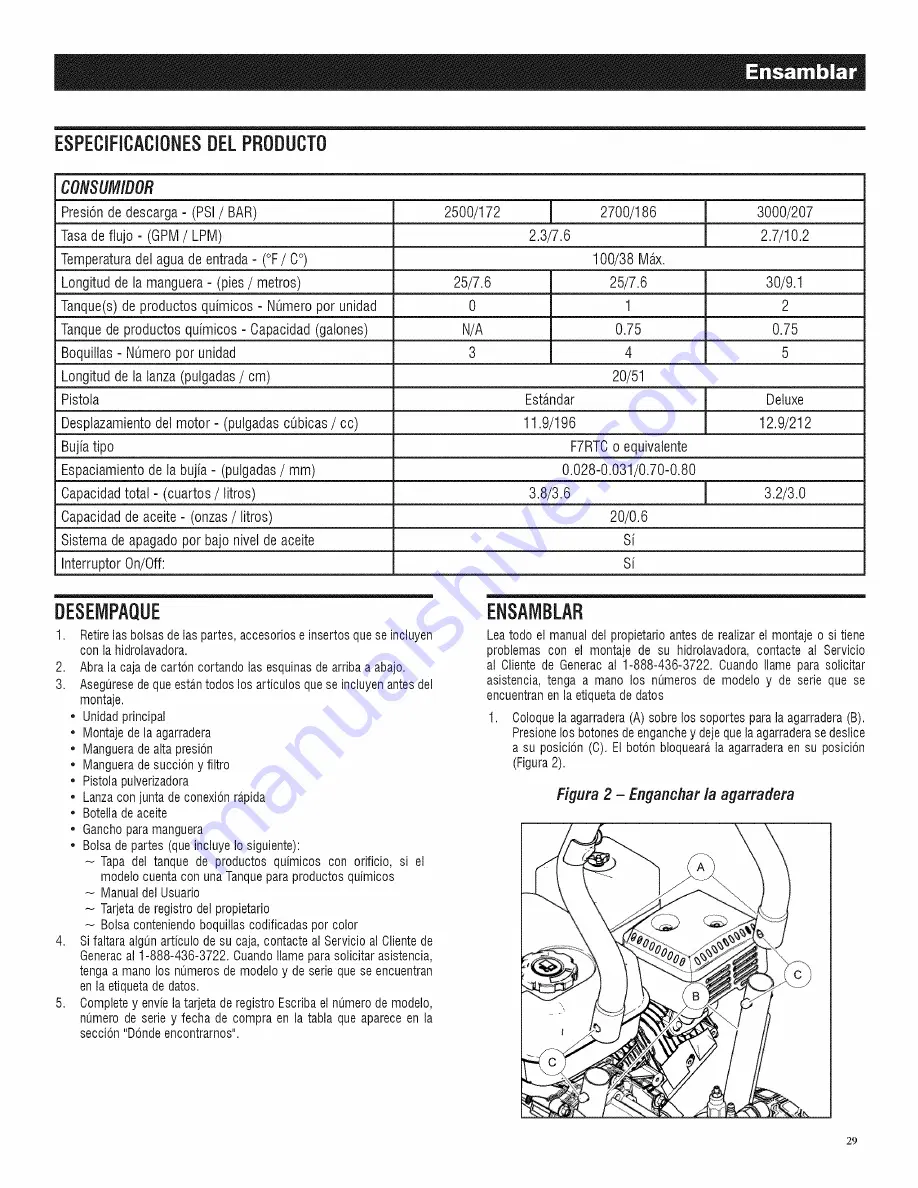 Generac Power Systems 006022-0 Operator'S Manual Download Page 31