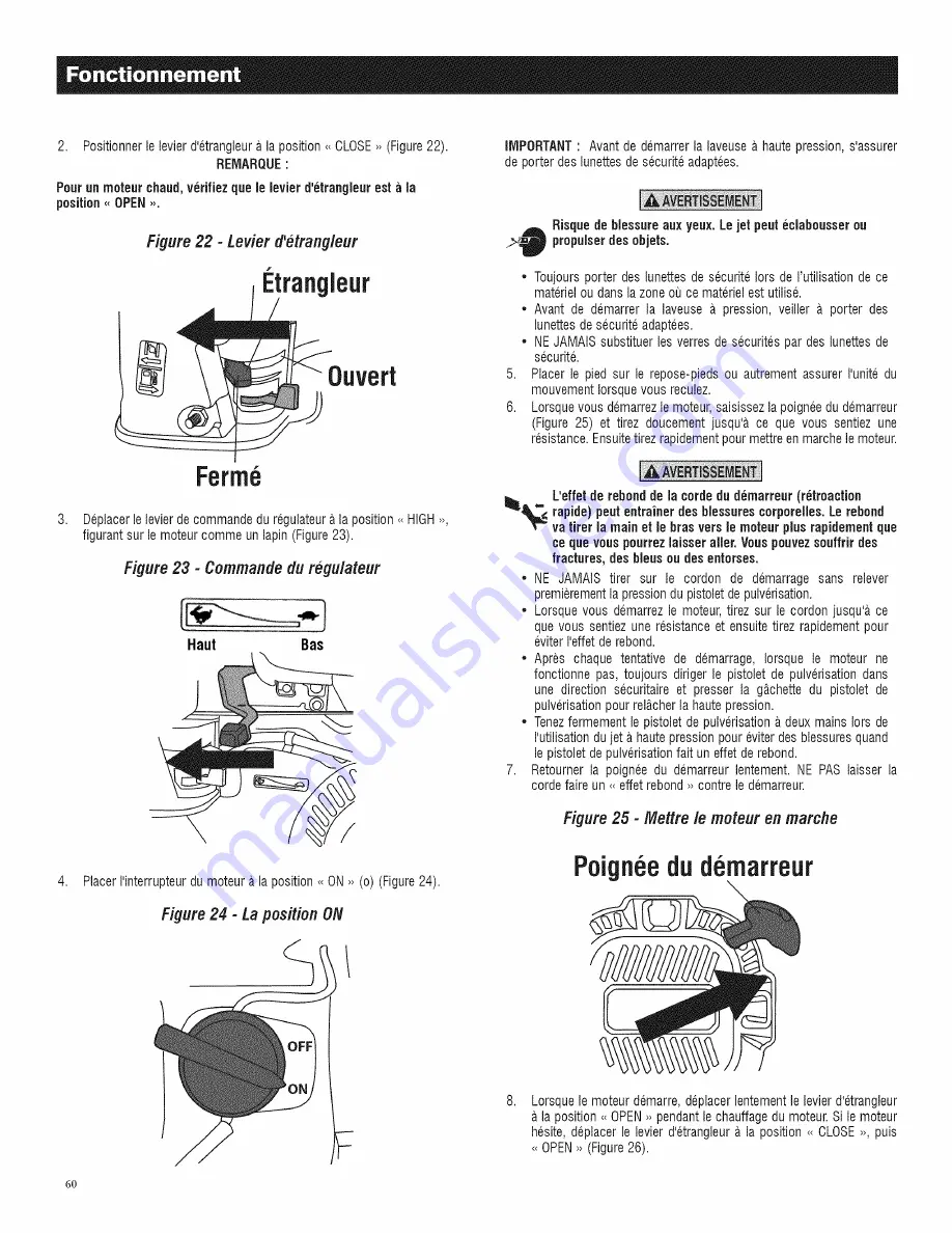 Generac Power Systems 006022-0 Operator'S Manual Download Page 62