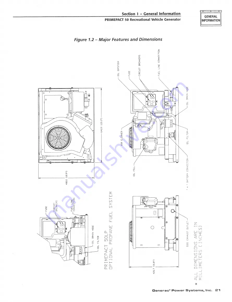 Generac Power Systems 02010-0 PRIMEPACT 50 Owner'S Manual And Installation Instructions Download Page 23