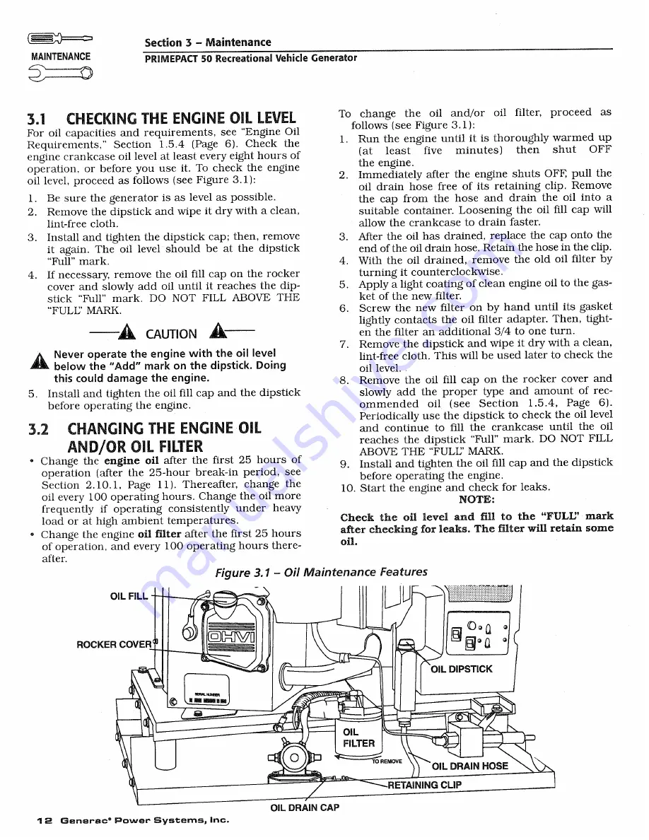 Generac Power Systems 02010-1 Owners And Installation Manual Download Page 14