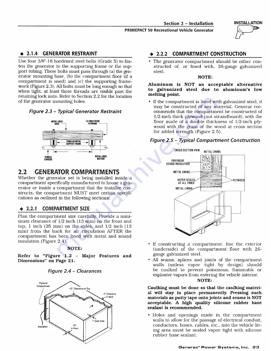 Generac Power Systems 02010-1 Скачать руководство пользователя страница 25