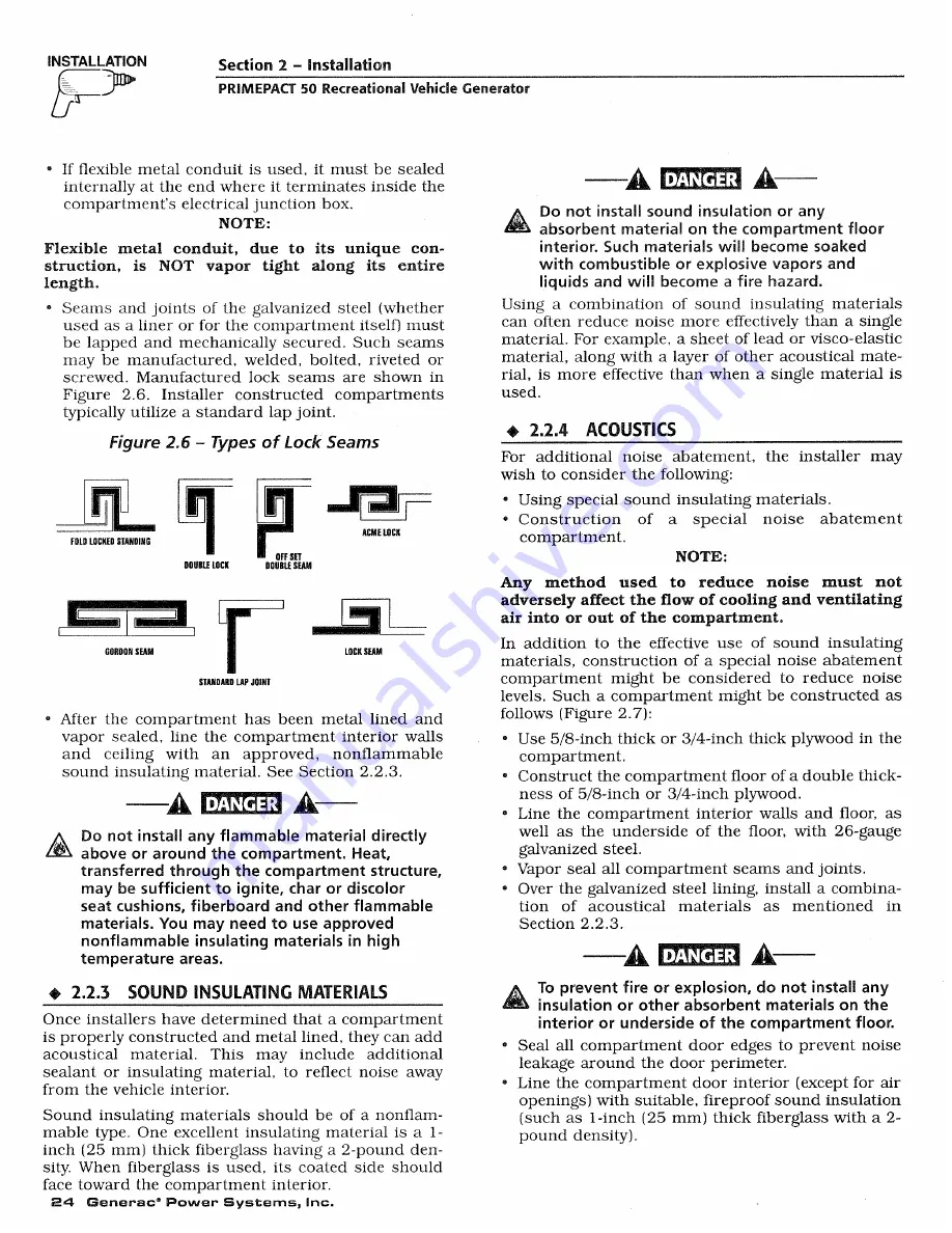 Generac Power Systems 02010-1 Скачать руководство пользователя страница 26