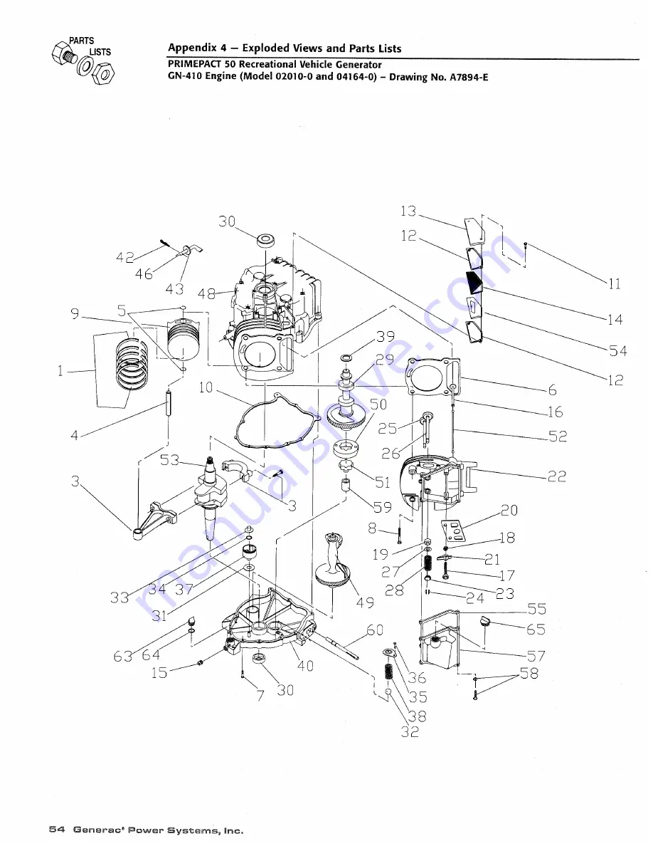 Generac Power Systems 02010-1 Owners And Installation Manual Download Page 56