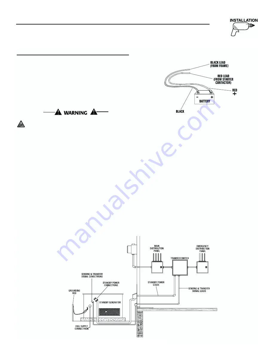 Generac Power Systems 04077-01, 04109-1, 04079-1, 00 Installation And Adjustment Manual Download Page 19