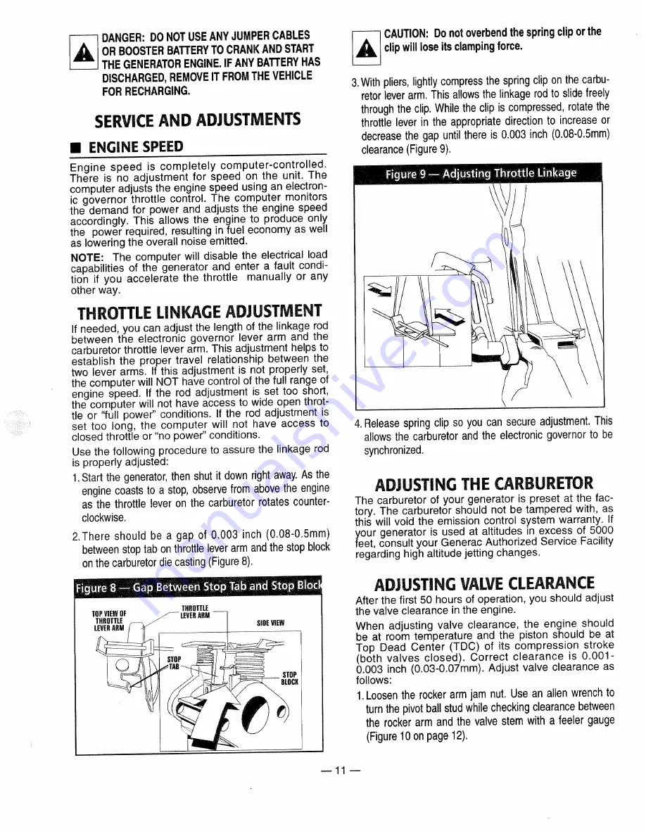 Generac Power Systems 0661-4 Owner'S Manual Download Page 13