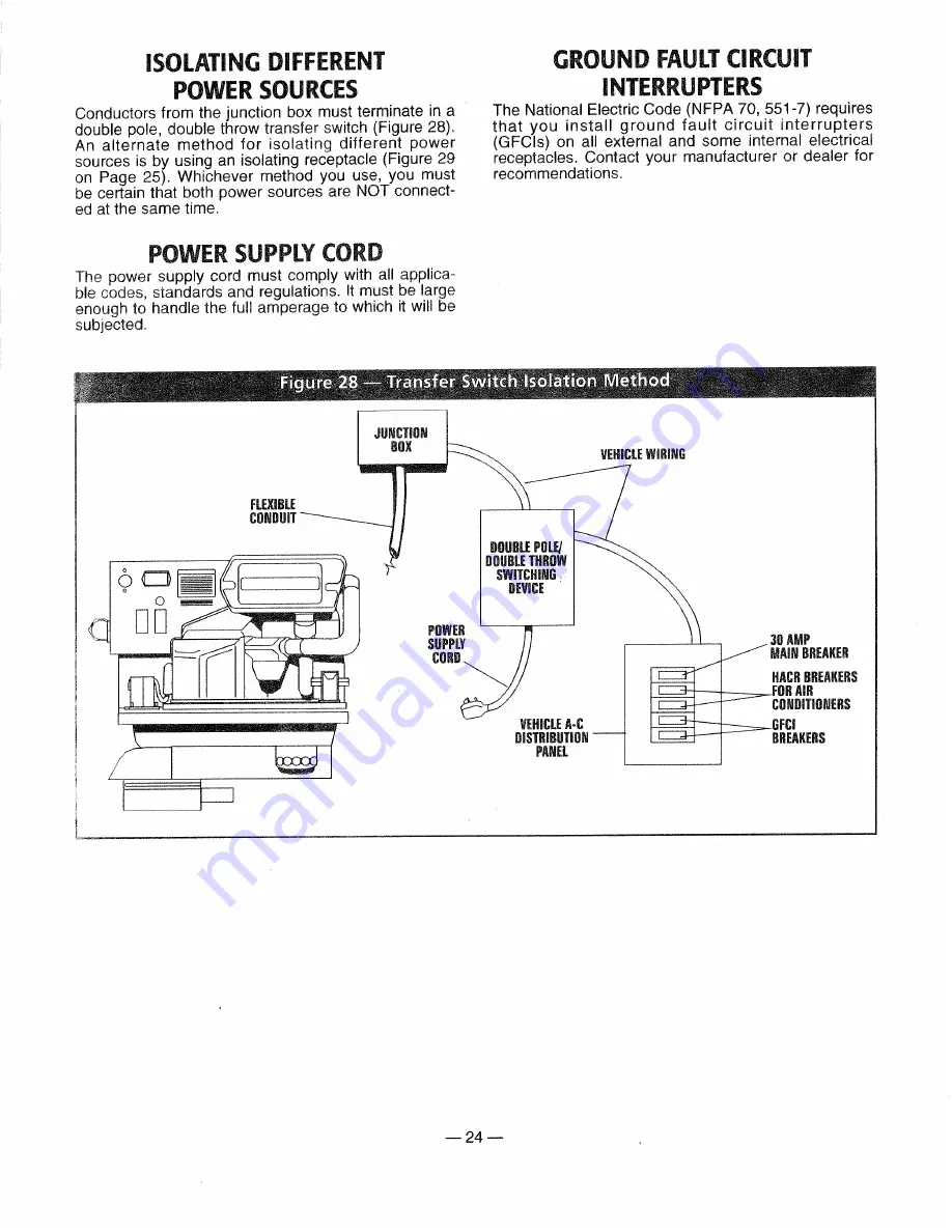 Generac Power Systems 0661-4 Owner'S Manual Download Page 26