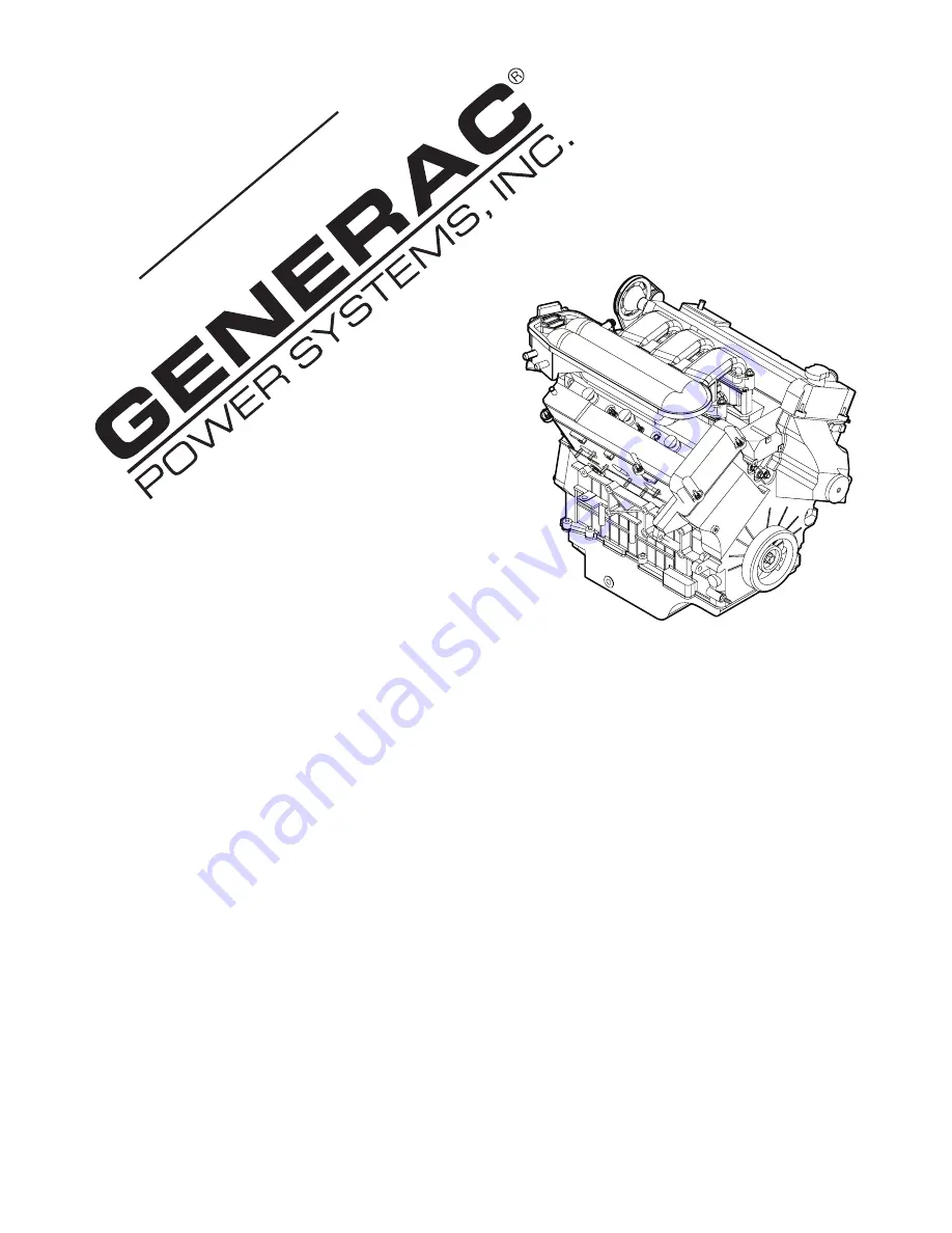 Generac Power Systems 0F9765 Скачать руководство пользователя страница 1