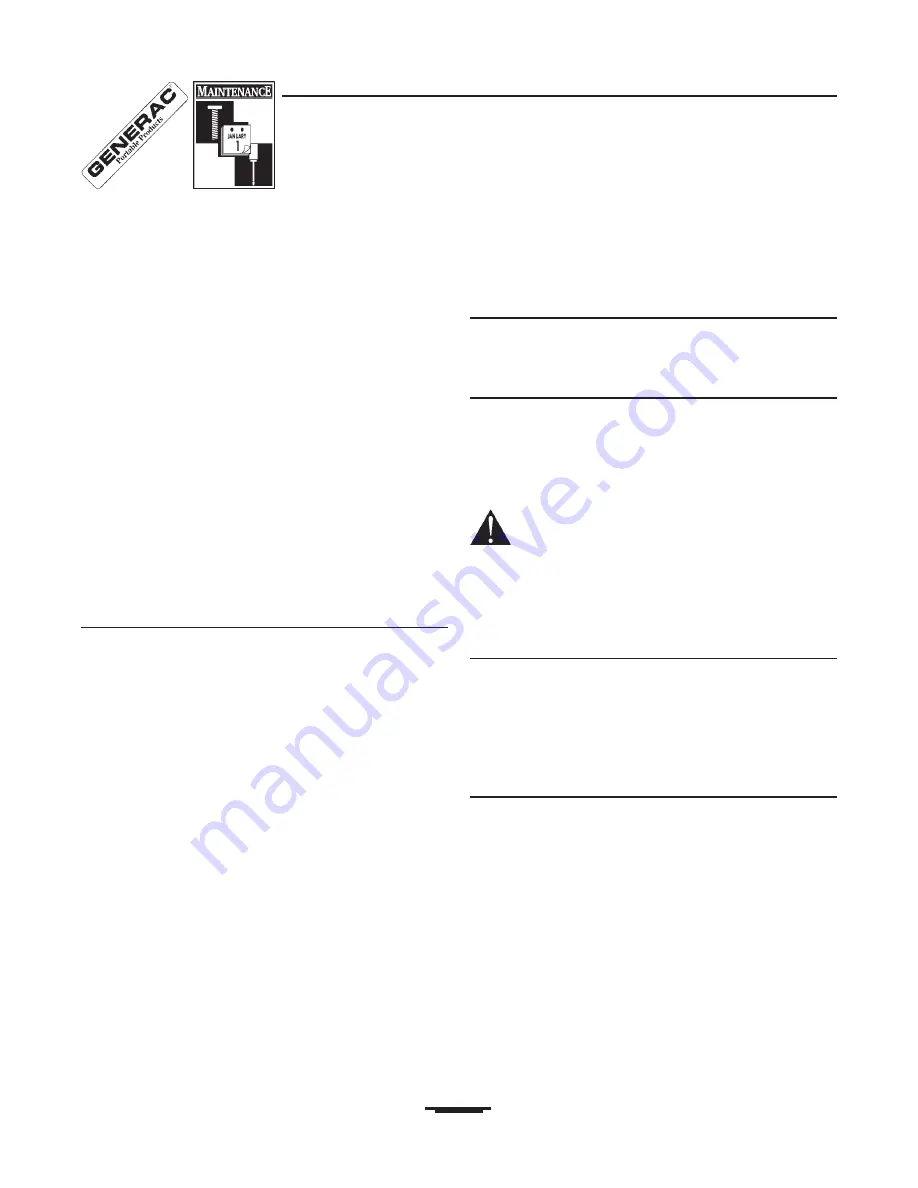 Generac Power Systems 1296-0 Owner'S Manual Download Page 12