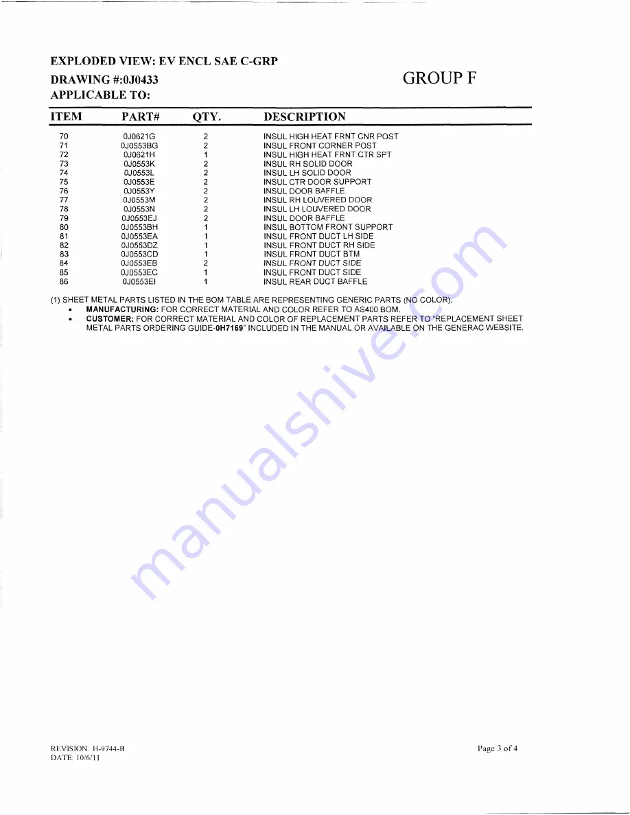 Generac Power Systems 13694330200 Скачать руководство пользователя страница 79