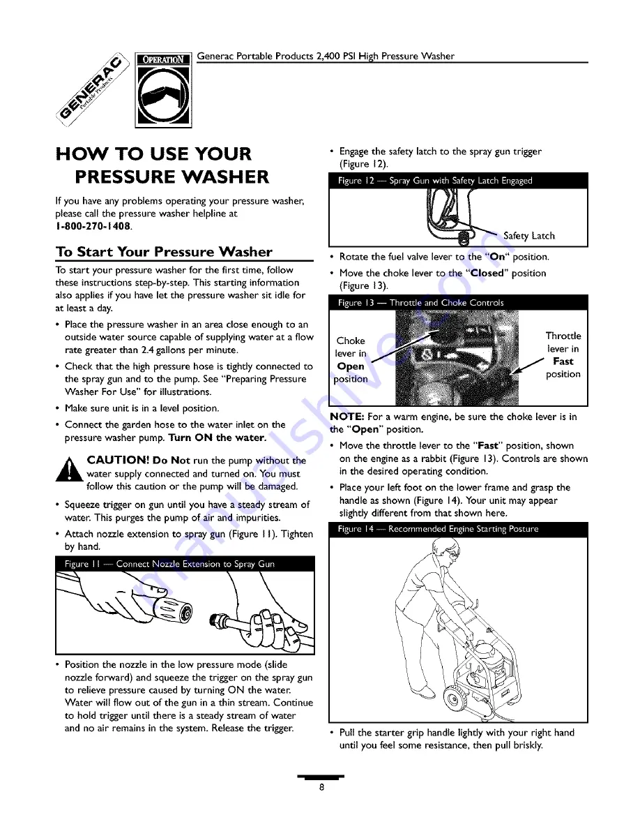 Generac Power Systems 1537-0 Owner'S Manual Download Page 8