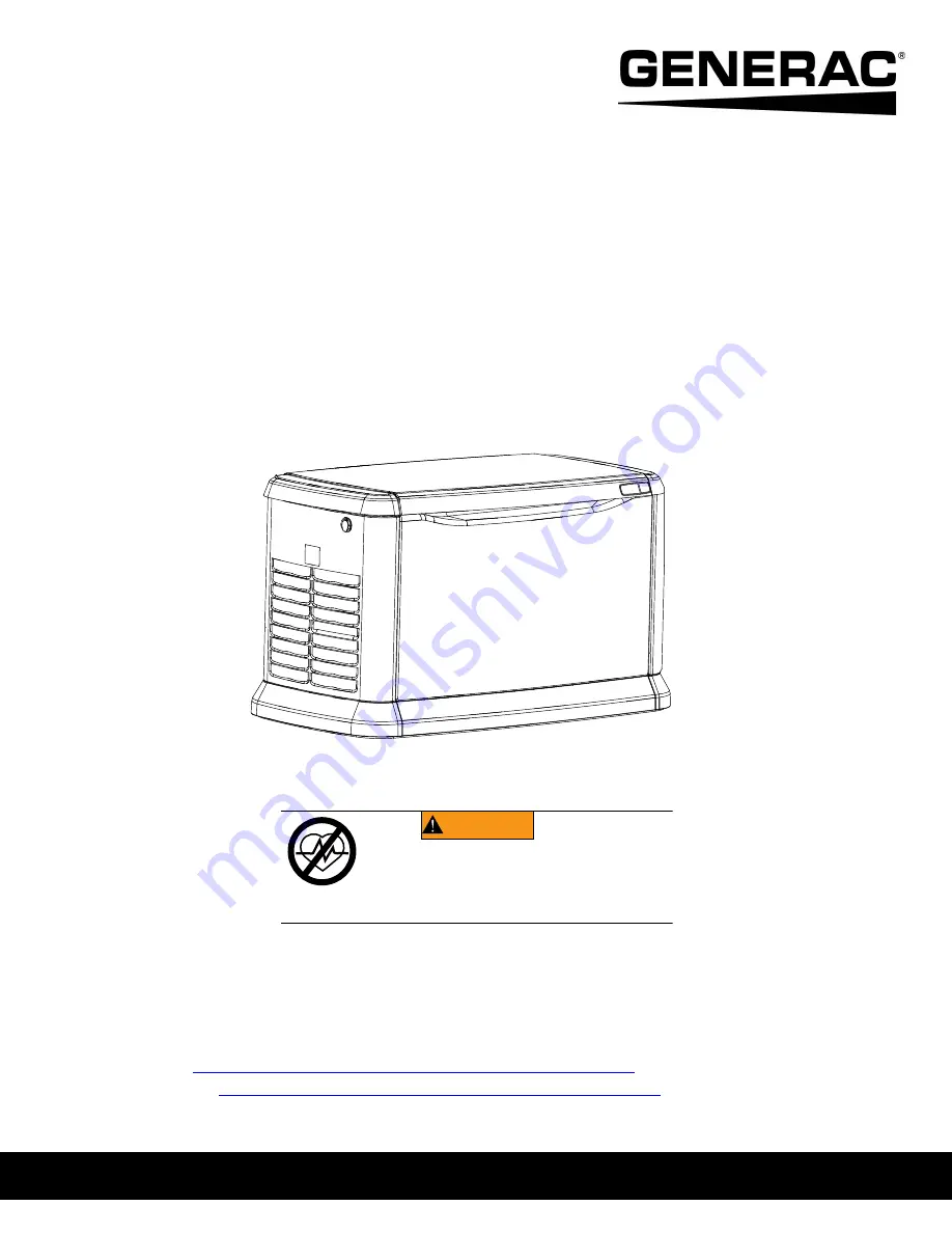 Generac Power Systems 20 kW Synergy Скачать руководство пользователя страница 1