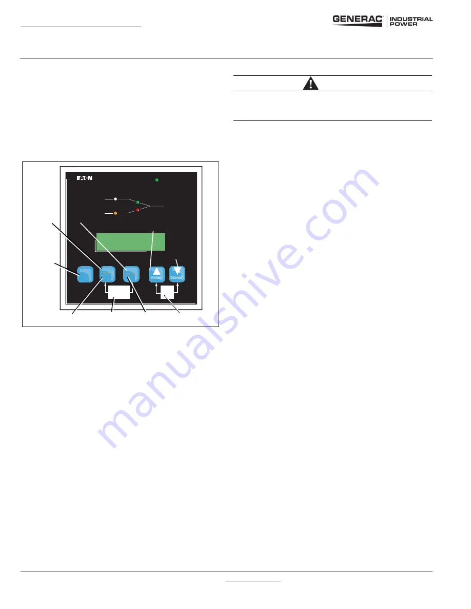 Generac Power Systems 40-400A Operation And Maintenance Manual Download Page 34