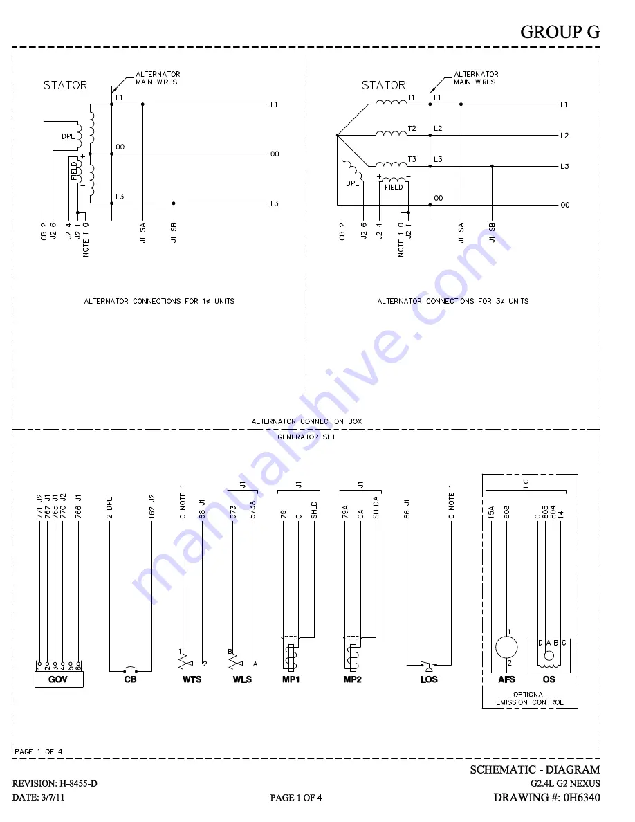 Generac Power Systems 48kW Owner'S Manual Download Page 66