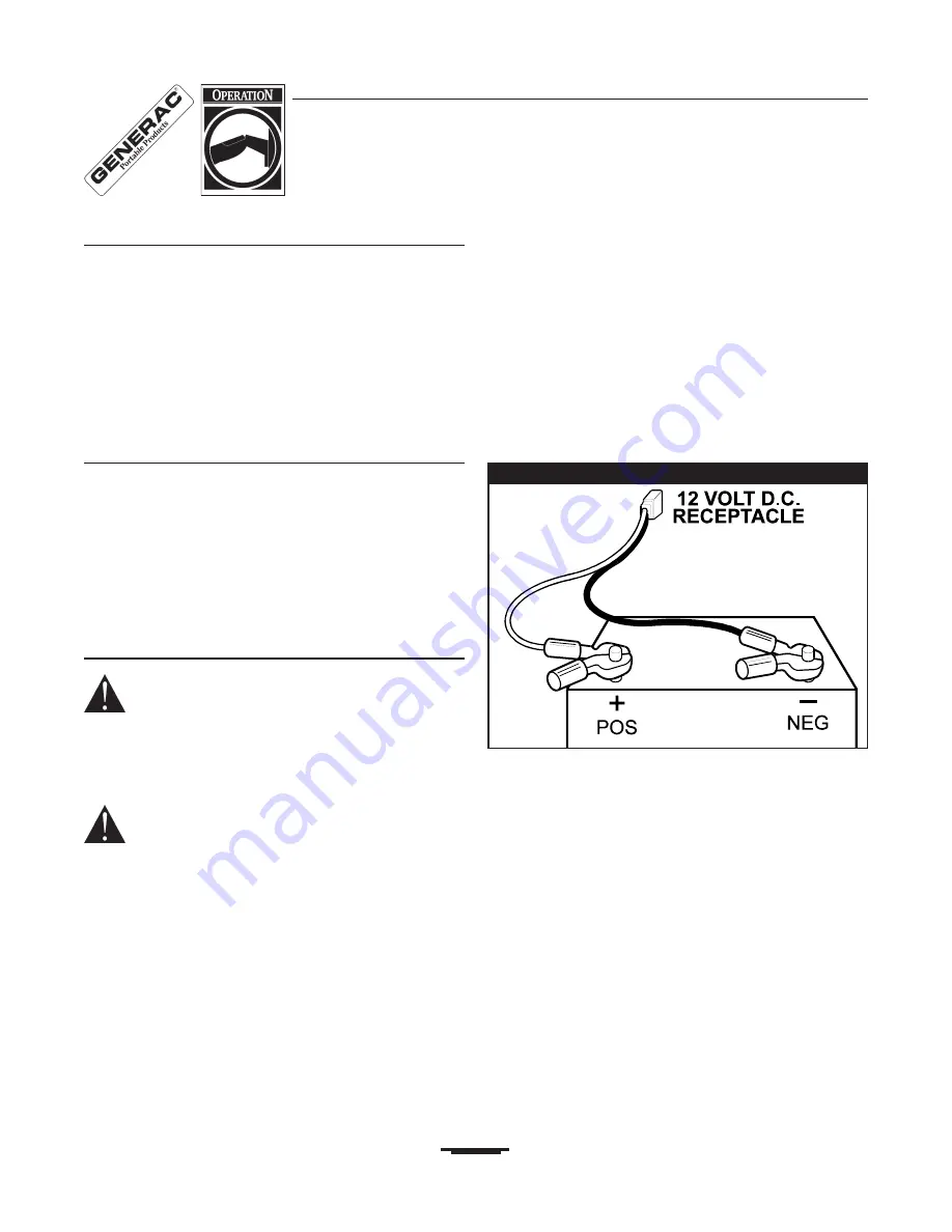 Generac Power Systems 6500EXL Owner'S Manual Download Page 8