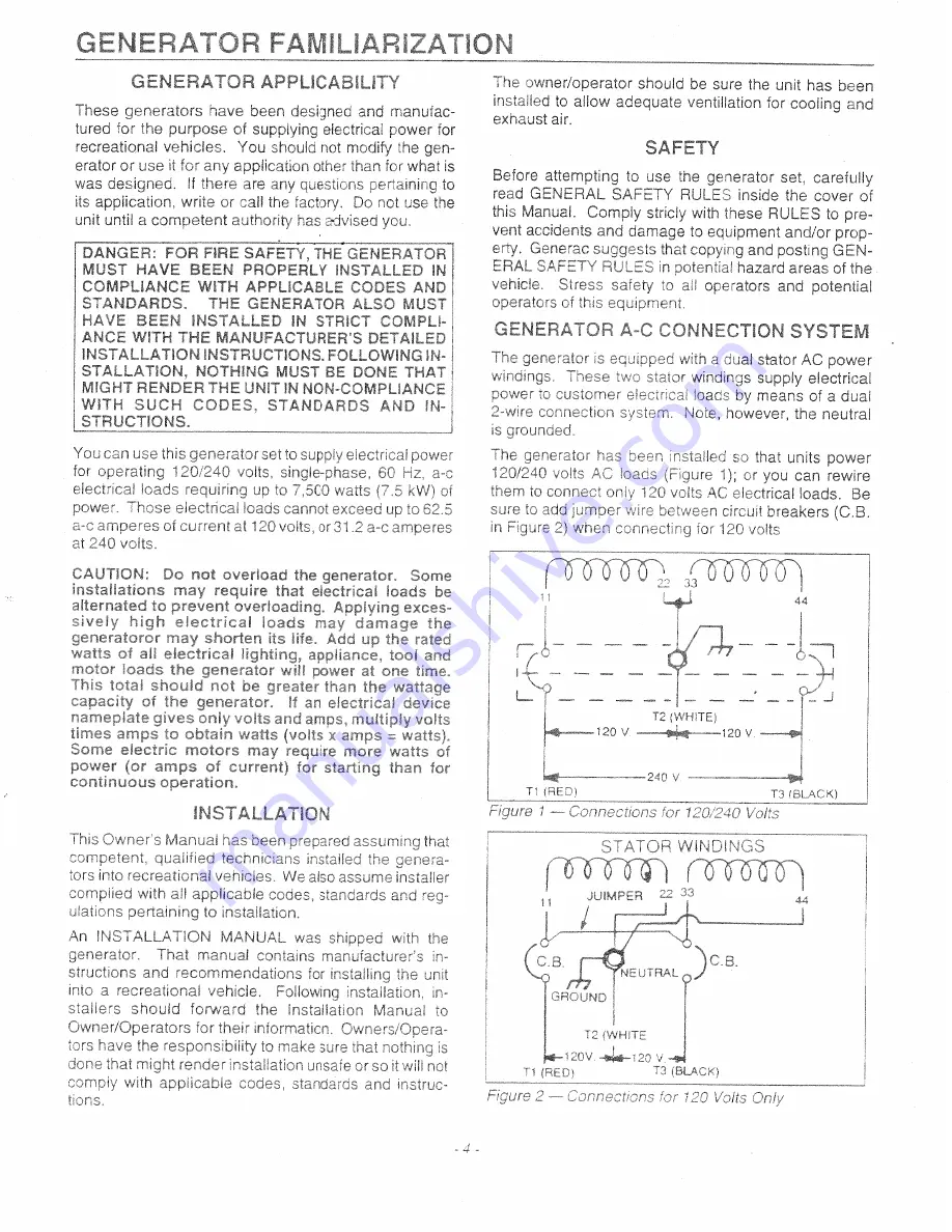 Generac Power Systems 9344-1 Owner'S Manual Download Page 6