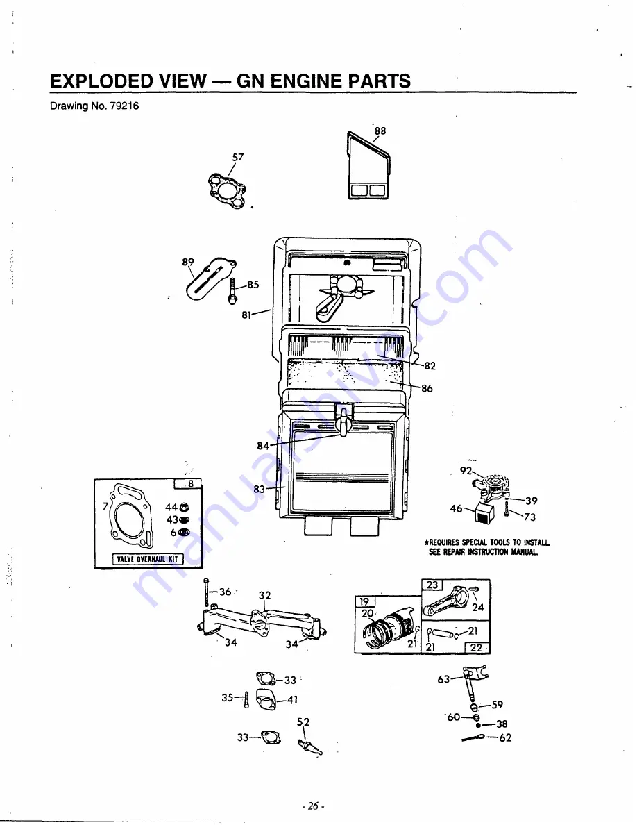 Generac Power Systems 9600-3 Owner'S Manual Download Page 28