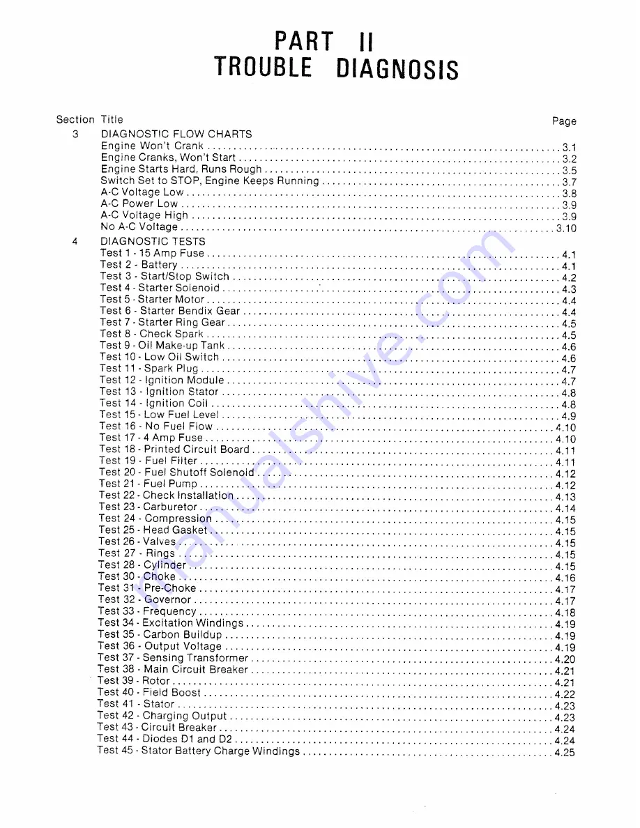 Generac Power Systems Alternator TXP Repair Manual Download Page 11