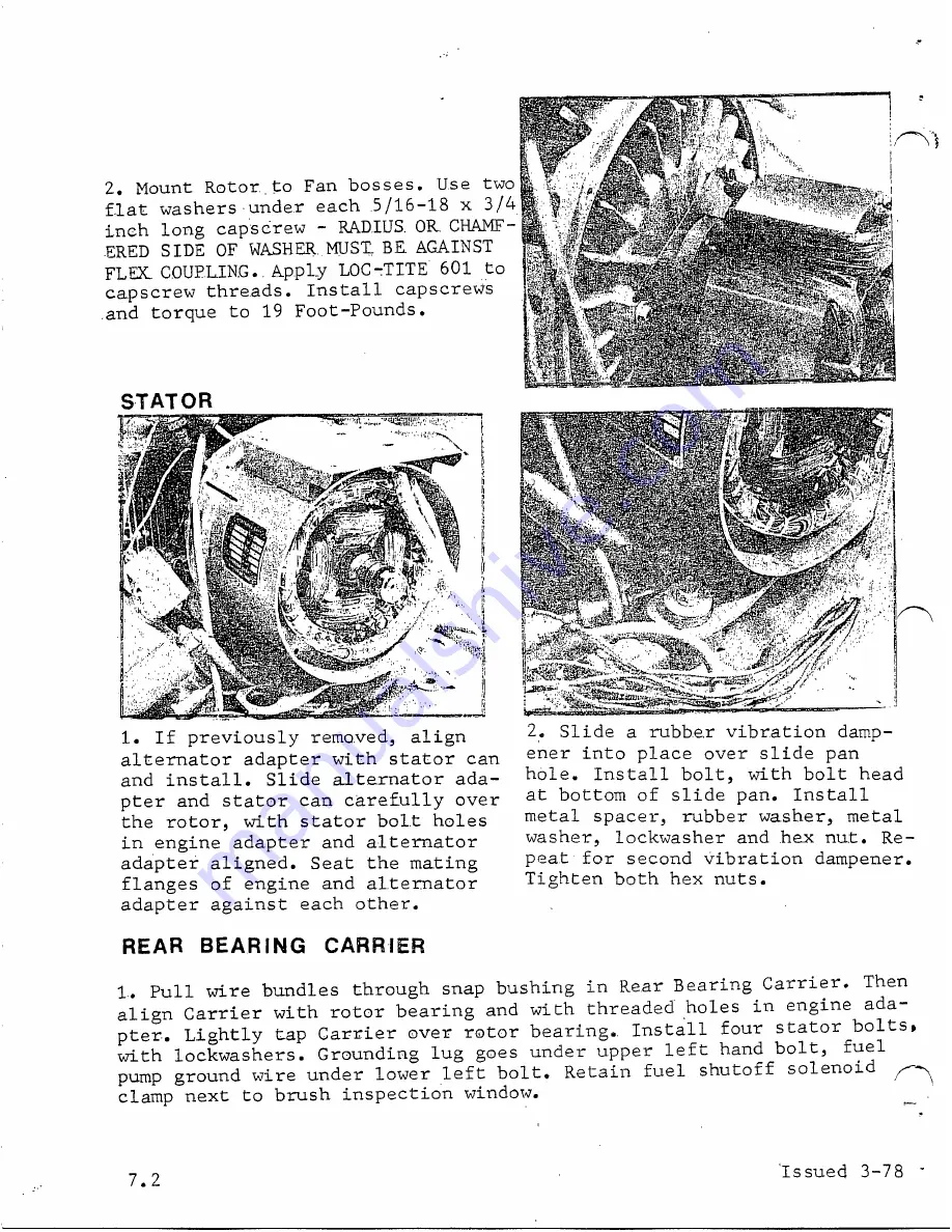 Generac Power Systems Alternator TXP Repair Manual Download Page 61