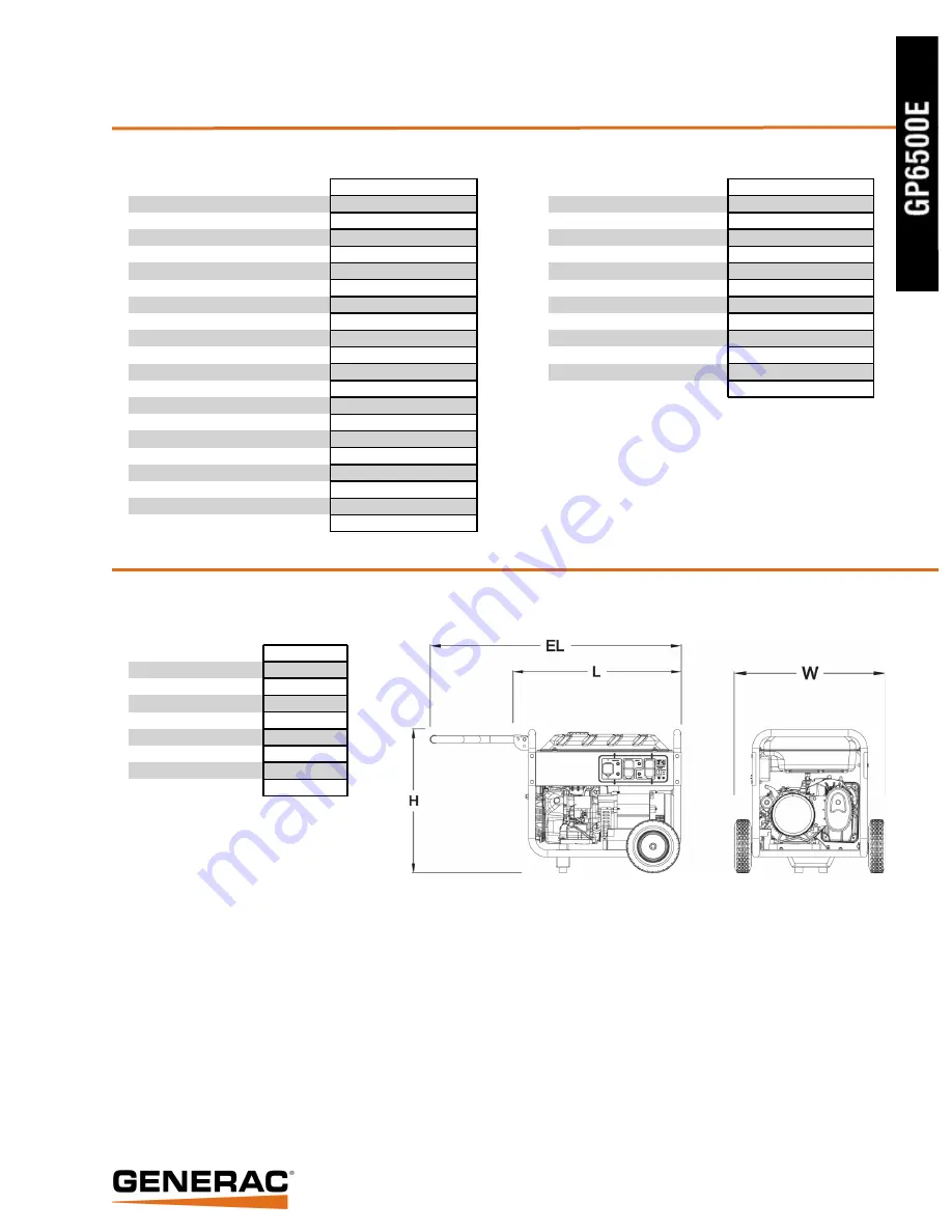 Generac Power Systems GP6500E GP SERIES Скачать руководство пользователя страница 2