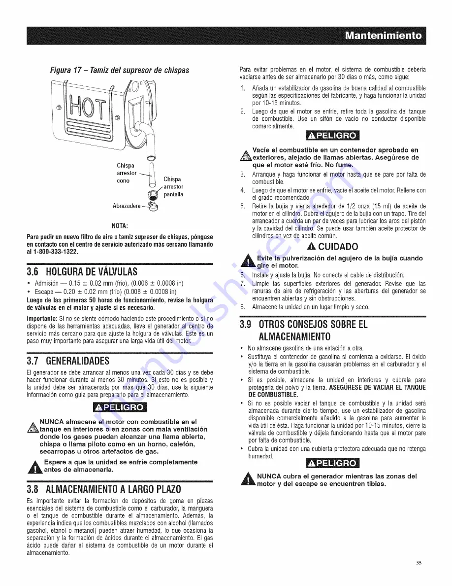 Generac Power Systems GP7500E-5943-5 Скачать руководство пользователя страница 37